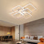 Quadrilateral LED Ceiling Chandelier – Smart Dimmable Light with Remote & App Control